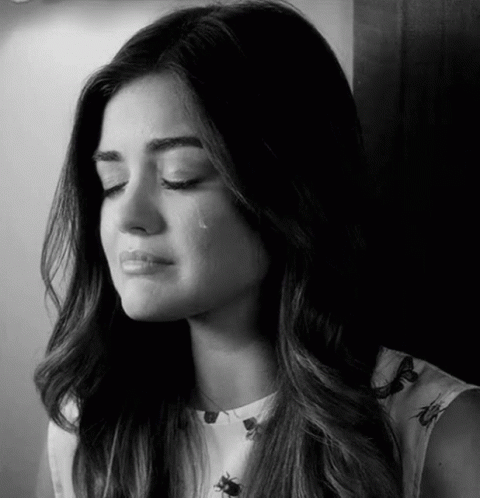 sad, crying, tears, Lucy Hale, Aria Montgomery, Pretty Little Liars, emotional