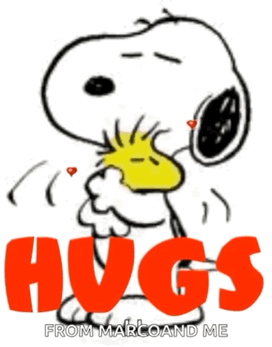 Gif coup de coeur  - Page 23 Snoopy-hug