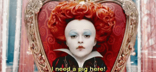 Red Queen Pig GIF - RedQueen Pig - Discover & Share GIFs