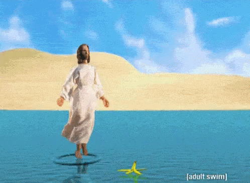 Image result for walk on water gif