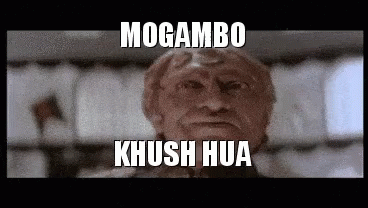 Image result for mogambo khush hua-gif