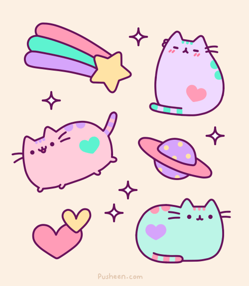 Pusheen Colorful GIF Pusheen Cat Pink Discover & Share GIFs