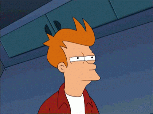 Fry GIF - Suspicious Futurama - Discover & Share GIFs