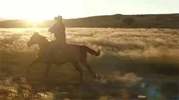 Riding Into The Sunset GIF - Cowboy Riding Horsebackriding GIFs Say