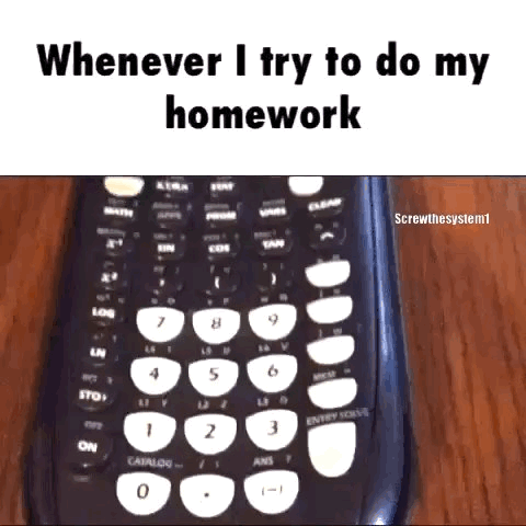 No homework gif image