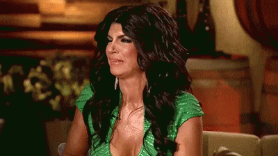 Image result for teresa yuck gif