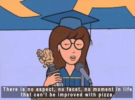 Daria graduation speech pizza picture