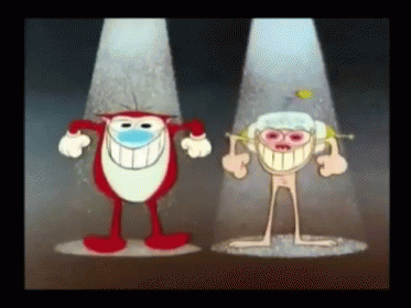 Ren & Stimpy Happy Happy Joy Joy GIF - Cartoon 90s Ren - Discover ...