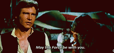 Resultado de imagen para may the force be with you gif