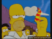 Simpsons Homer eats chili