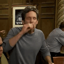 Image result for dennis drinking gif always sunny