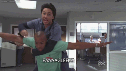 Ecco perché questa serie con riferimenti a scrubs è così bella il creatore è lo stesso, scrubs mi ha insegnato molte cose ma questa puntata mi ha ricordato che se hai degli amici veri puoi affrontare di tutto; Bobby e Andy sono come jd e Turk