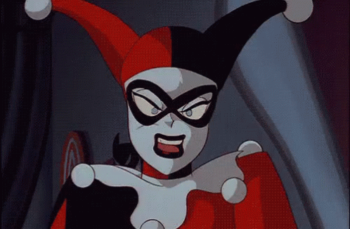 Image result for harley quinn animated gif