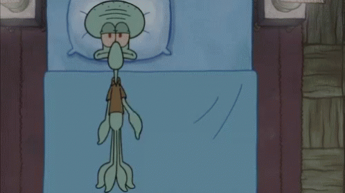Image result for squidward sleep gif