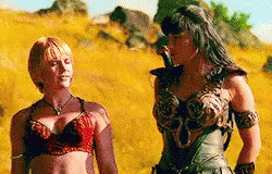 I love the music in this episode, hahaha. How the hell did Gabrielle not know she was bitten? Smh. They both looked hot as Bacchae, hehe 😛