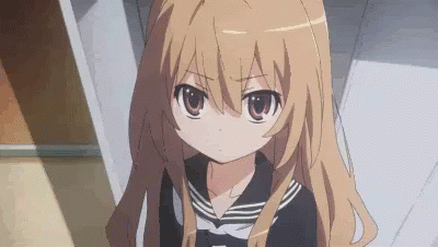 Znalezione obrazy dla zapytania toradora gif