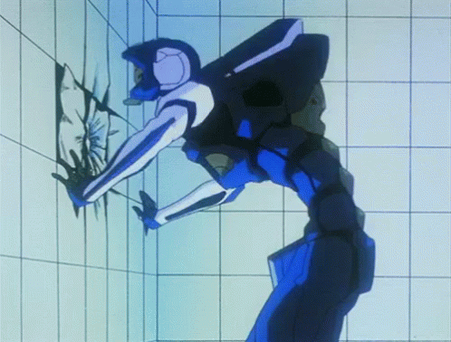 Evangelion Anime GIF - Evangelion Anime Headbang - Discover & Share GIFs