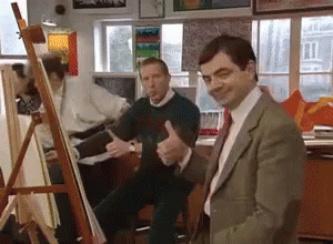 Image result for mr bean thumbs up