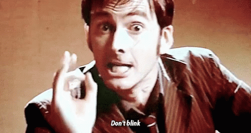 When i see angels and statues in this episode: