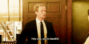 Holy Crap, You're Beautiful! - Himym GIF - Crap Holycrap Barneystinson GIFs
