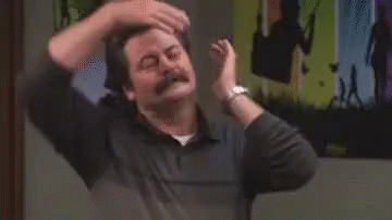Hair Flip GIF - Hairflip Ronswanson Parksandrec - Discover & Share GIFs