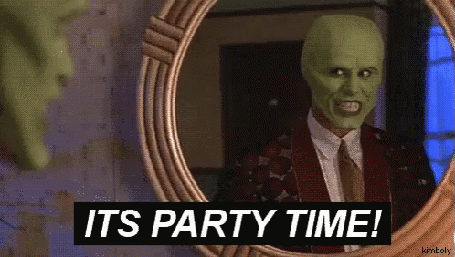 Party Time GIF - Themask Jimcarrey PartyTime - Discover & Share GIFs