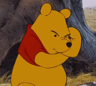 Winnie Pooh thinking