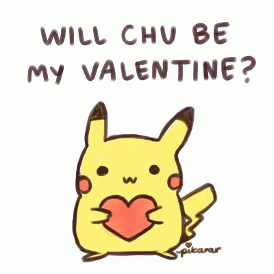 Resultado de imagen para lovely pokemon gif san valentines